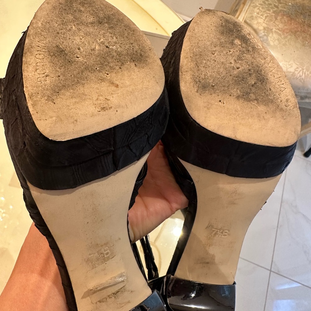 Bcbg Glazed Python Heels - image 5